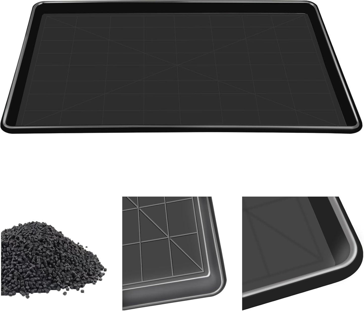 JOZERMADE Dog Crate Tray 36" - ChewProof Replacement Pan, Easy to Clean, Easy to Assemble,Ideal for Potty Training - Perfect for Pet Crates & Kennels