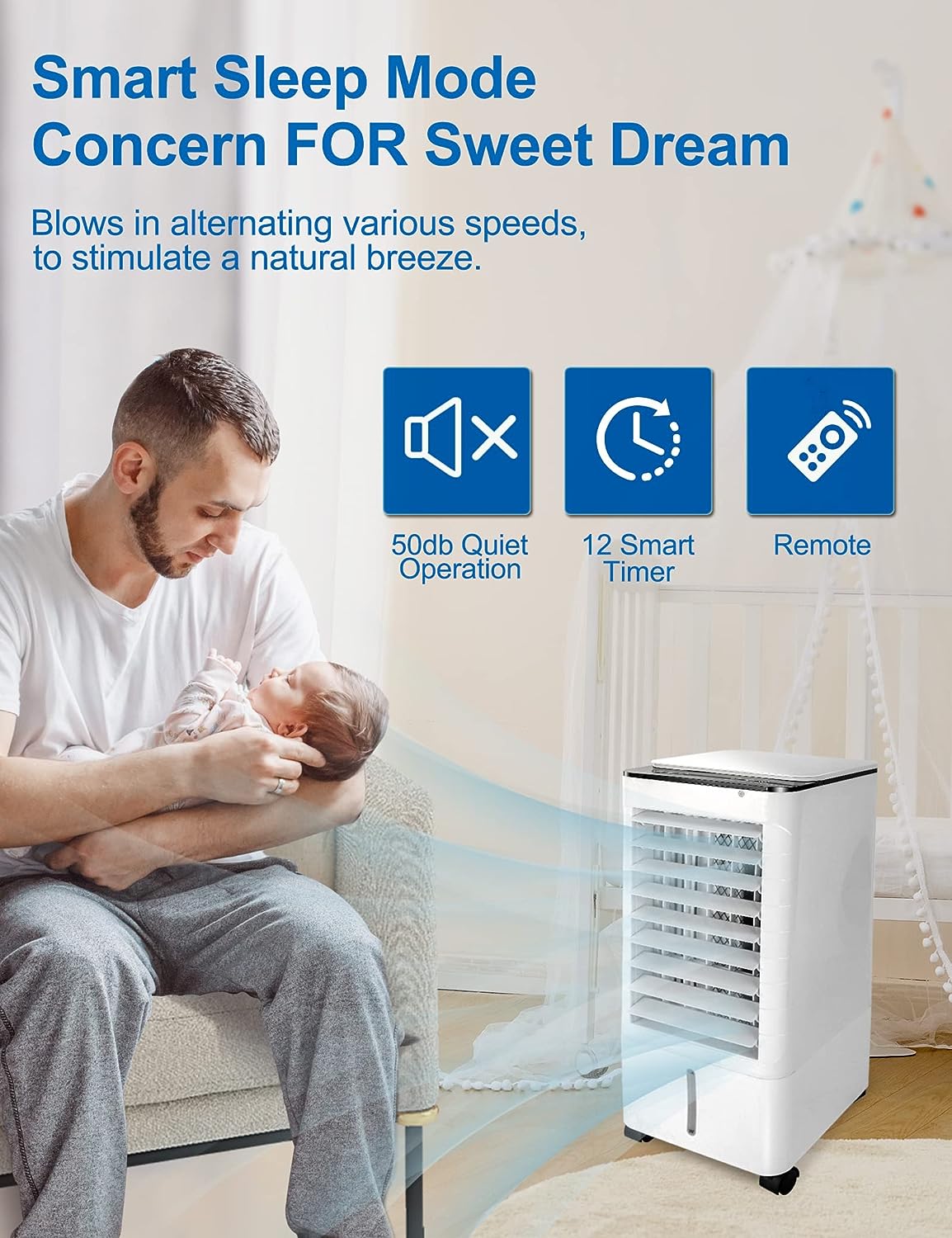 Evaporative Air Cooler,3-IN-1