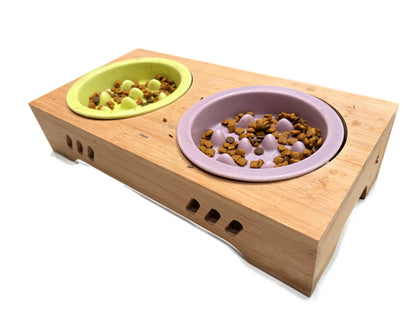 Zinpxlls Pet feeding dishes for Indoor Cats Small Dogs