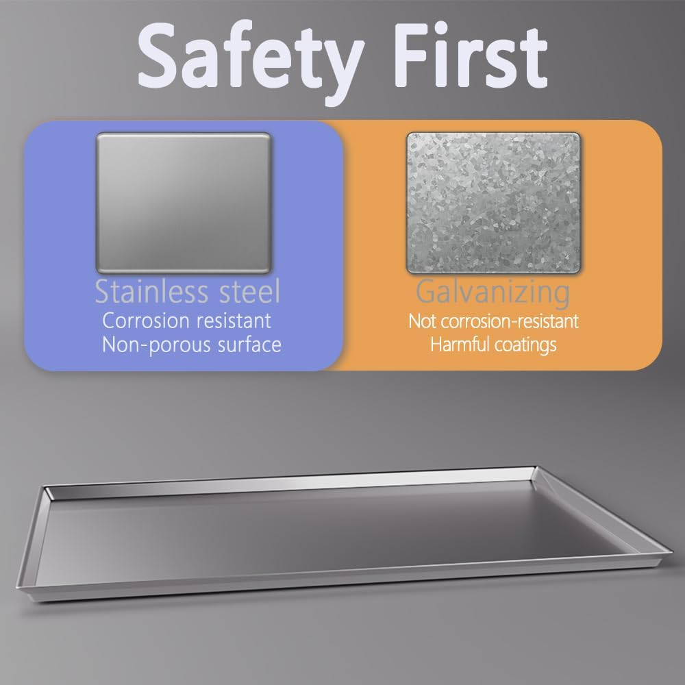 Zinpxlls Stainless Steel Litter trays for pets 35"